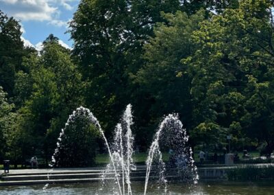 Nürnberger Stadtpark gegenüber dem Heilzentrum Helios
